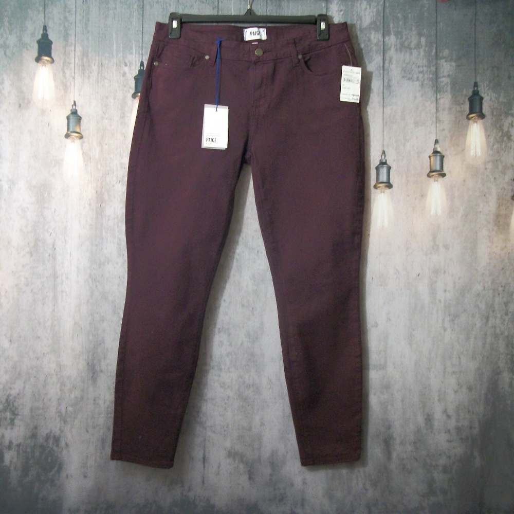 PAIGE Verdugo Ankle Jeans Eggplant Purple